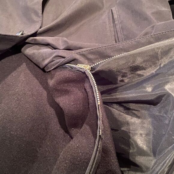 London Fog Limited Addition Black Trench Coat Removable Shell Size 14 R - Picture 6 of 8
